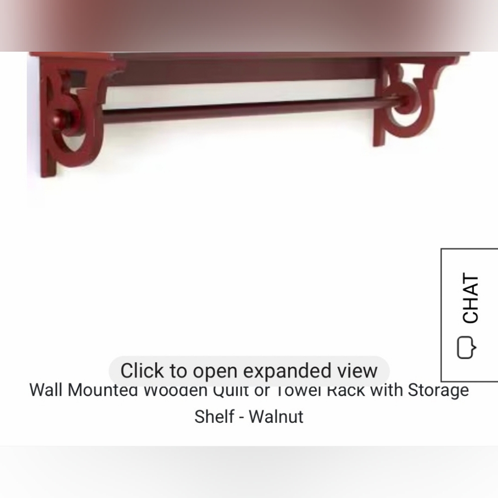 Walnut Color Wooden Shelf